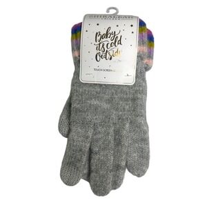 Shiraleah Chicago "Baby It's Cold Outside" Gray Ronen Touch Screen Gloves